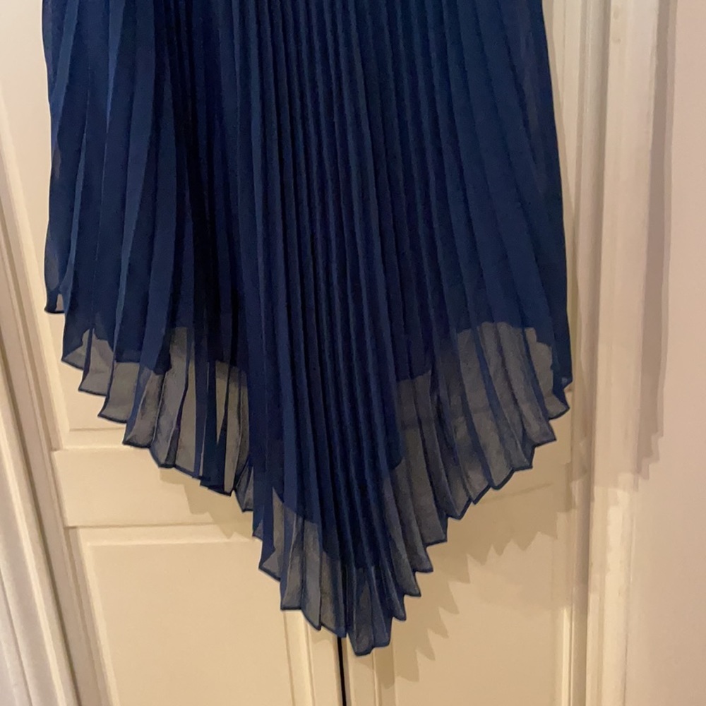 Max Studio pleated chiffon top